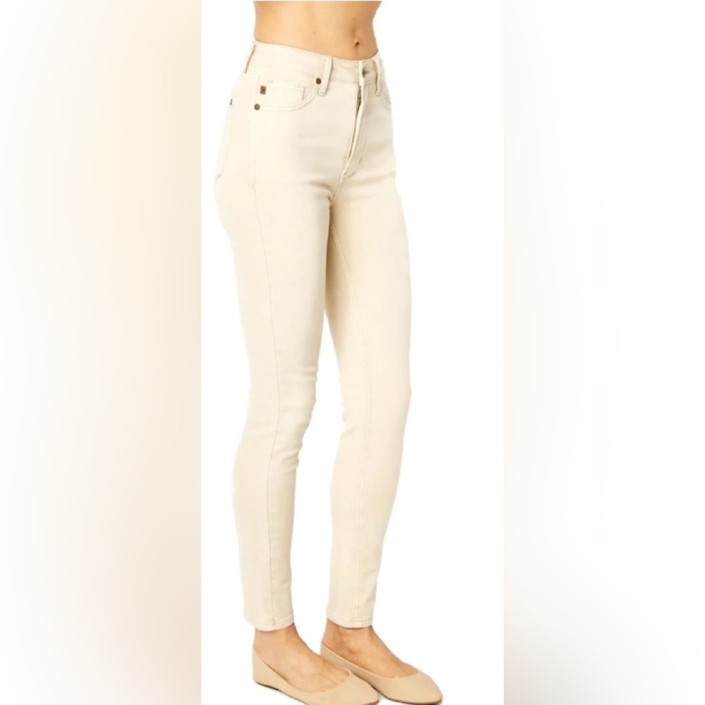 New Judy Blue Women's High-Rise Garment Dyed Tummy Control Skinny Jeans 9/29